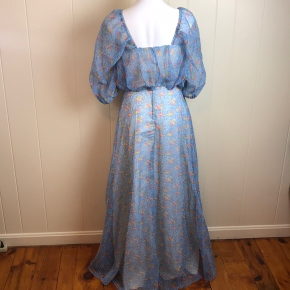 Vintage 60s/70s Prairie Boho Maxi Dress - Picture 3 of 8